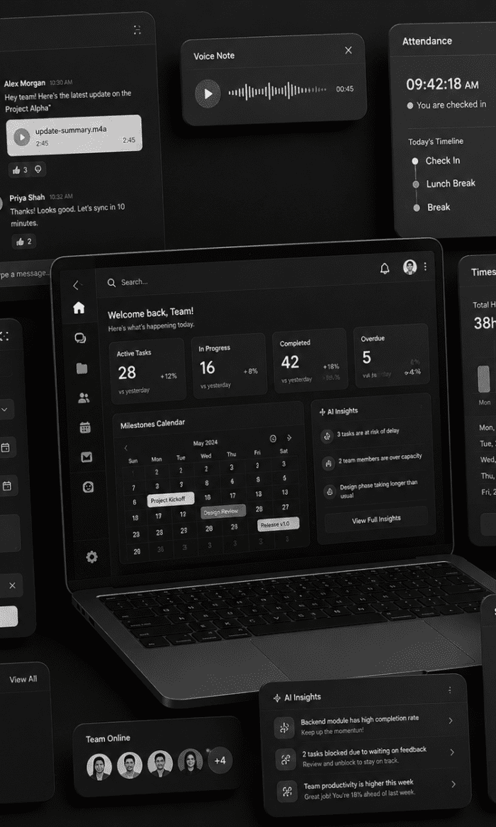 Craftarchitech CRM Professional - Team Chat, Attendance & Timesheet CRM